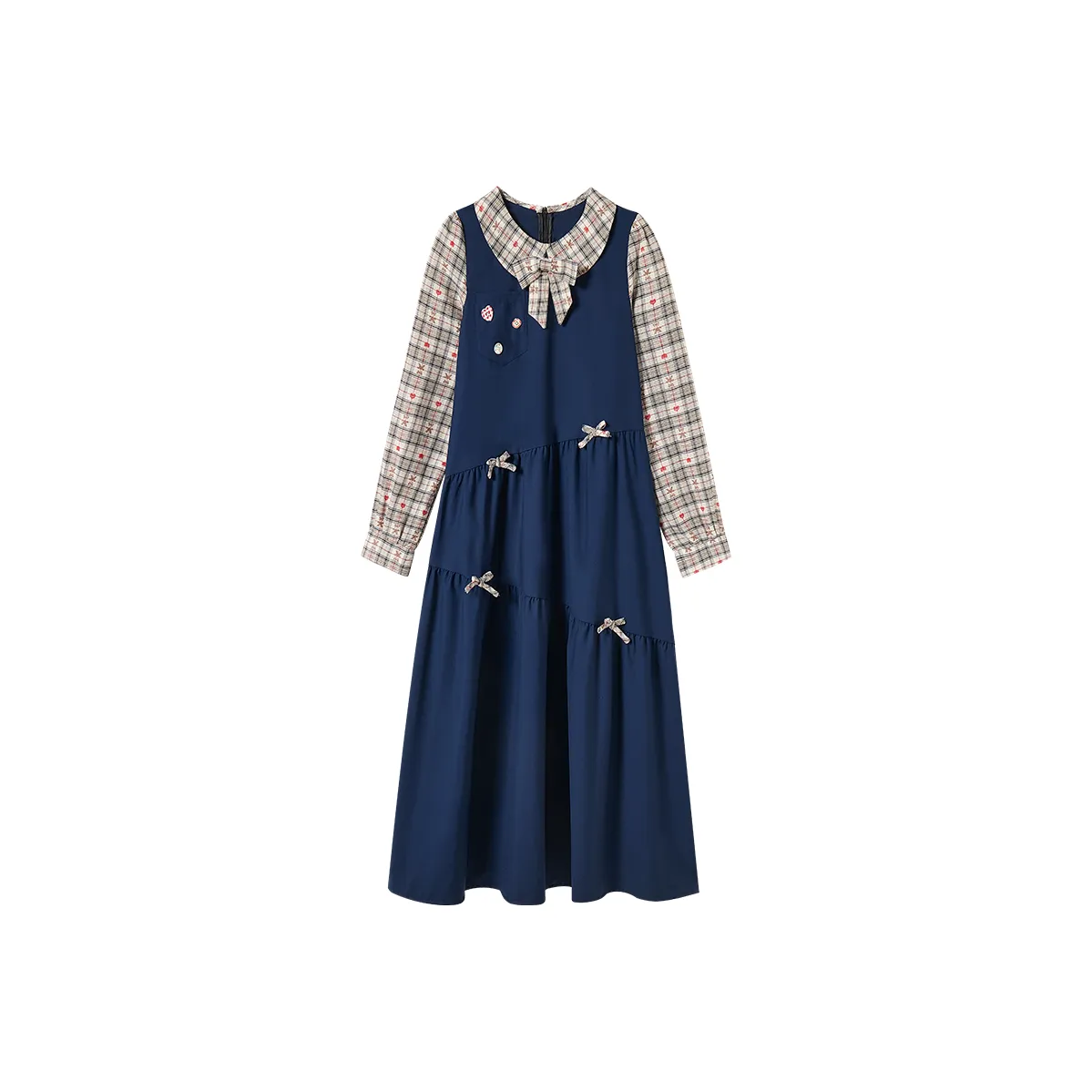 FABRIC PIG Длинное платье с длинными рукавами женское