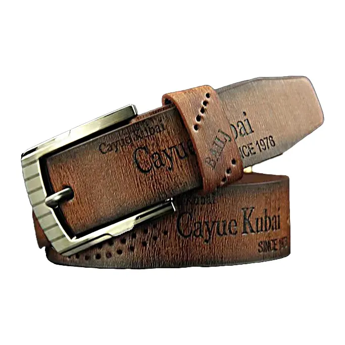 66ROUTE 66 Сплав Кожаные ремни Мужской 3,7 см