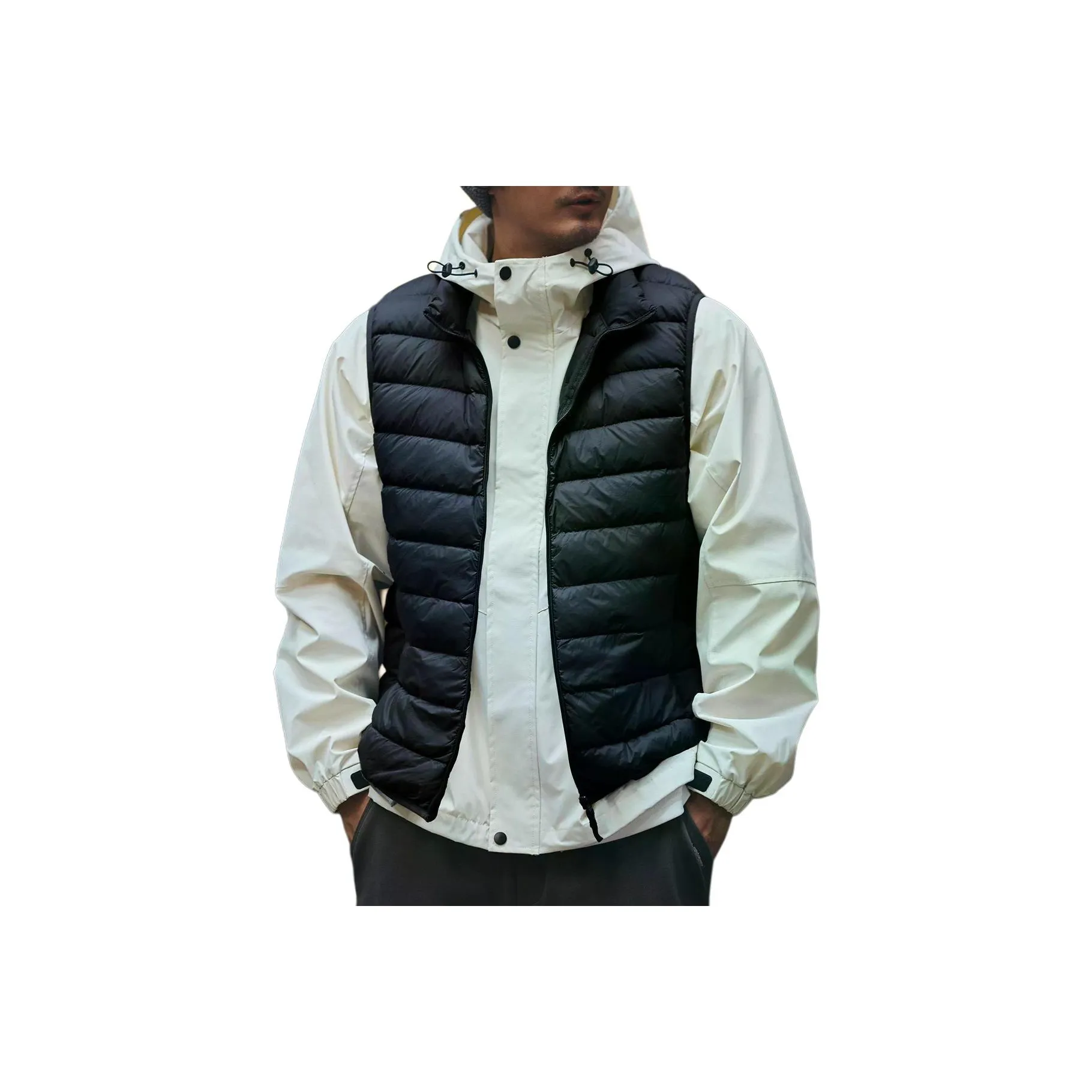 GELANLU Осенний Зимний Жилет Свободного кроя Унисекс