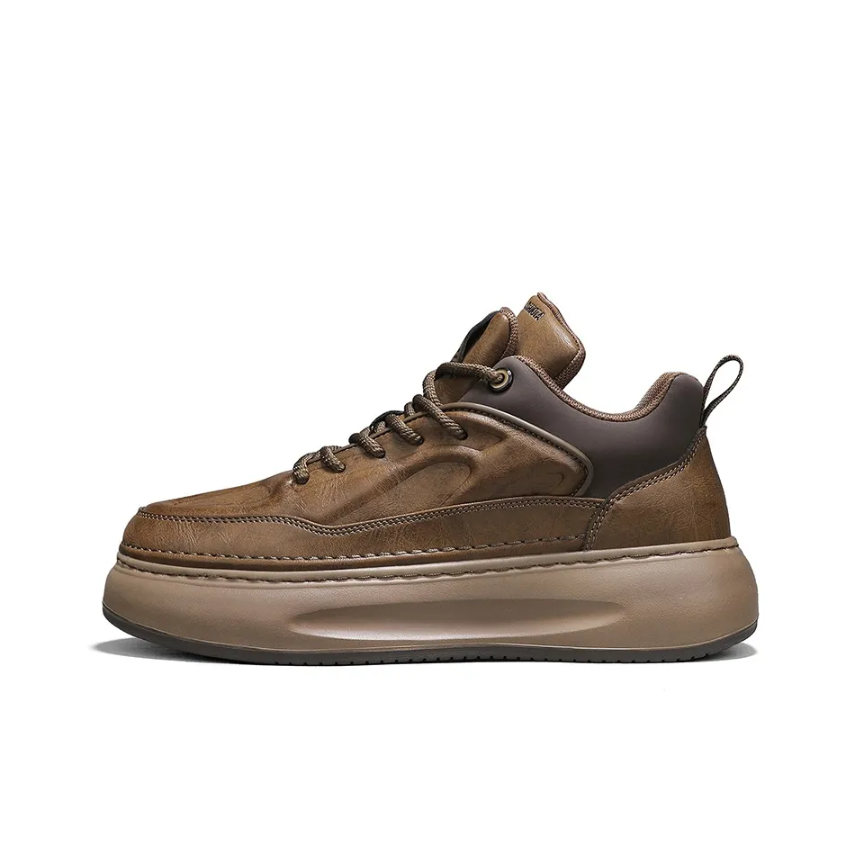 Grumpy Ram противоскользящие и износостойкие визуально увеличивают рост MID топ скейтбордические кроссовки Мужские