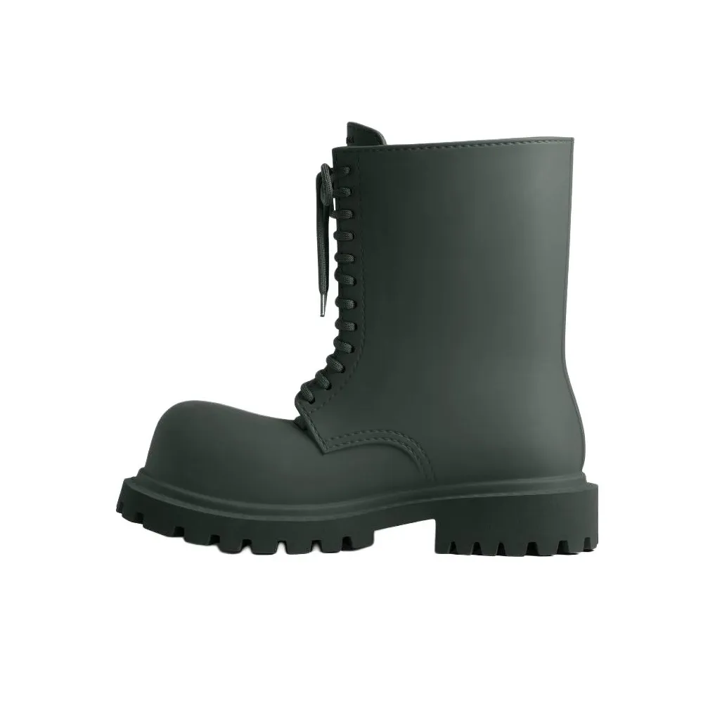 Balenciaga Steroid Ankle Boots Men Green