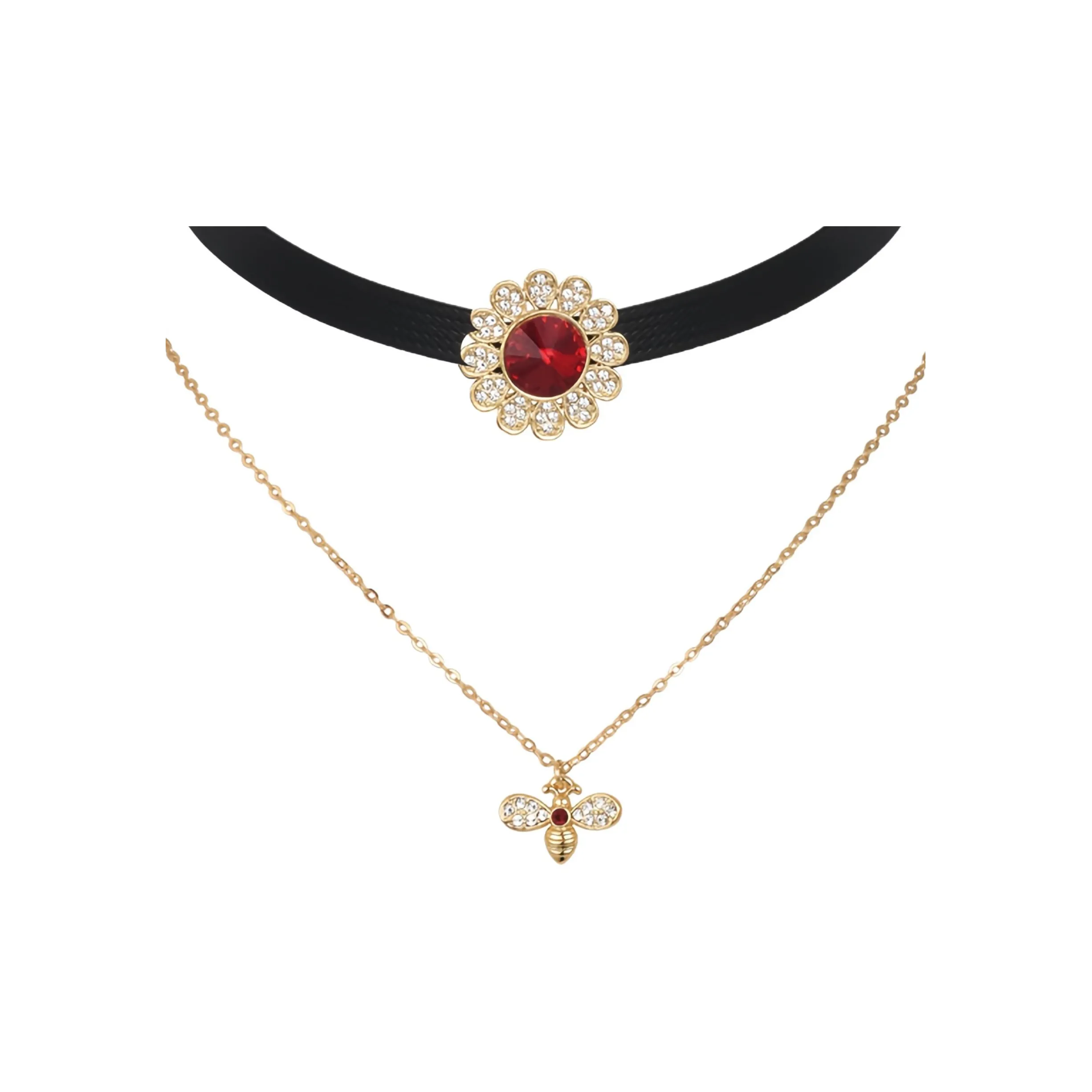 Lan Ying Искусственный кристалл Ожерелья Женские