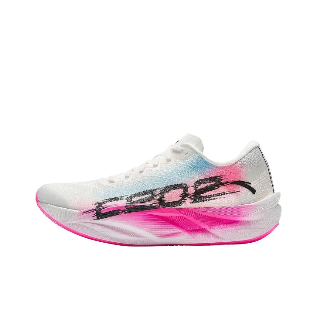 ANTA Амортизация Легкий Низкий Топ Повседневные Кроссовки для Бега на Дистанцию Мужские Розовые Белые