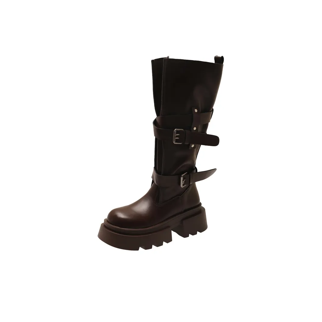 Xingdiman Женские высокие сапоги на каблуке