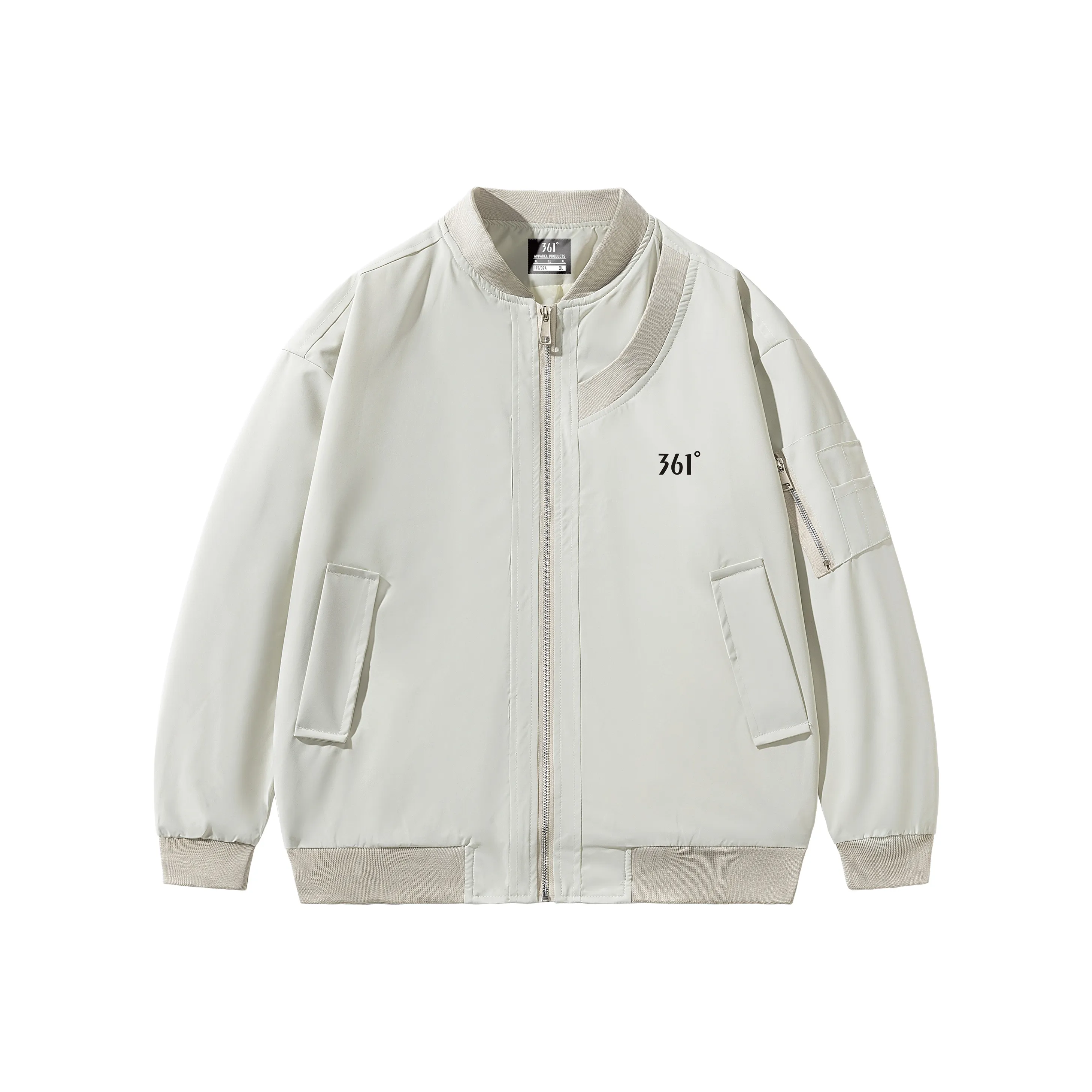 361° Шерсть Белый Мужские Куртки