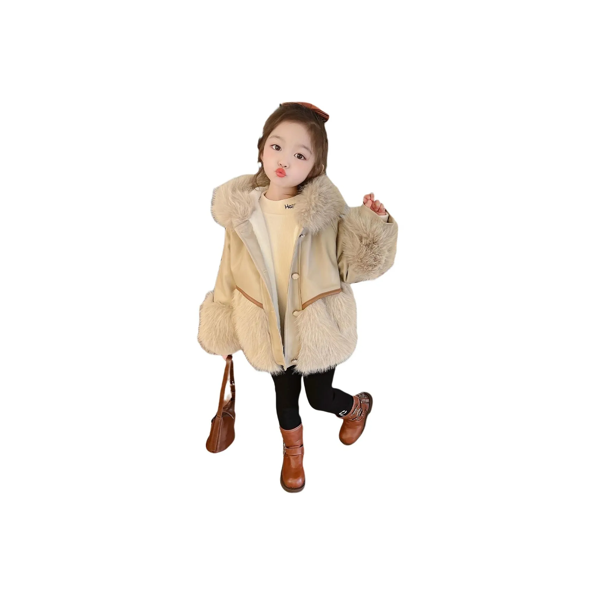 Mami Macca Искусственный мех для детей в возрасте 3-7 лет