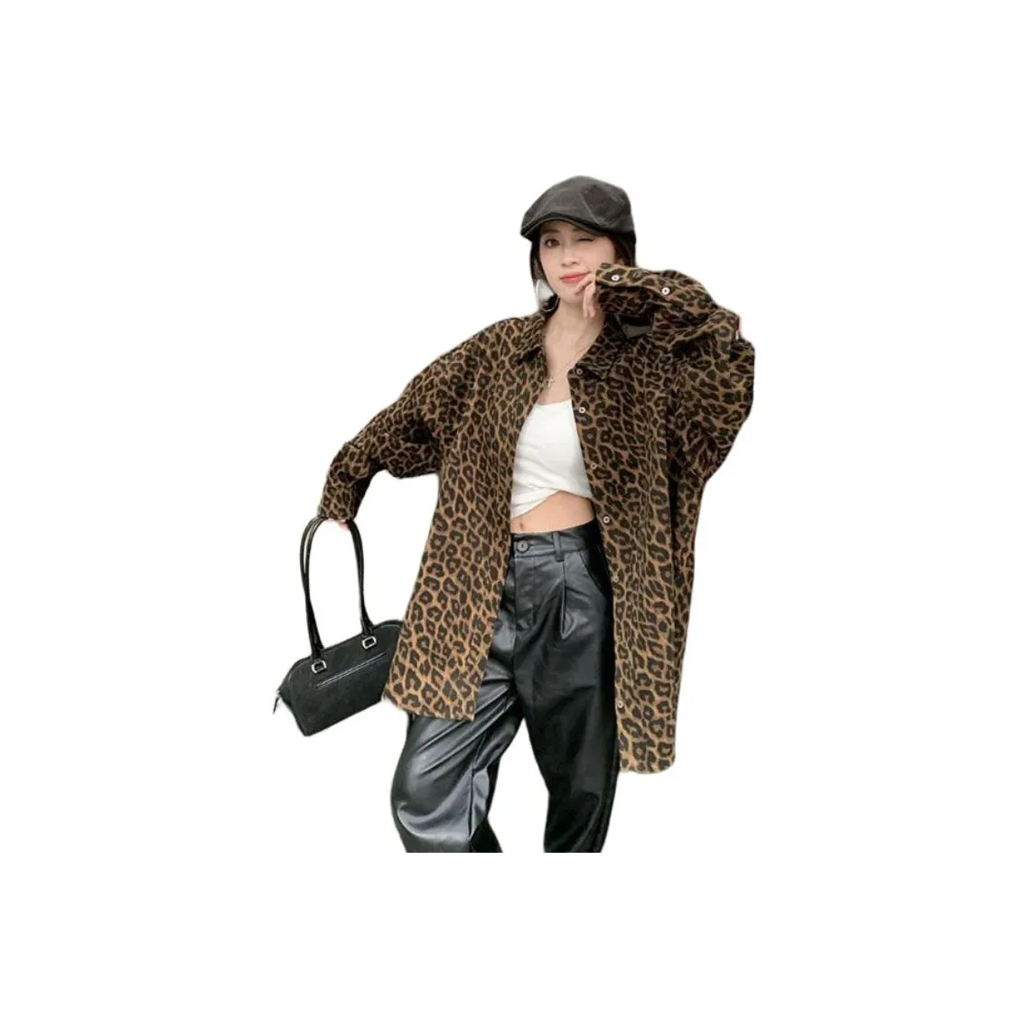 YICHEN Леопардовый принт Женские рубашки