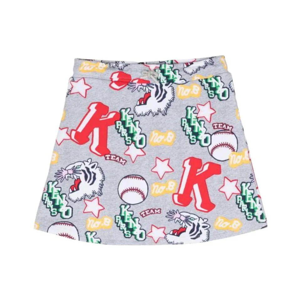 KENZO Юбка KIDS Одежда Серый Детский