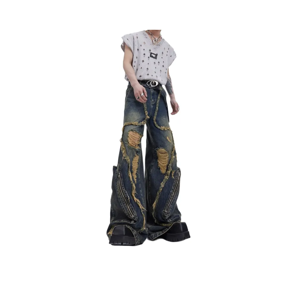 GOSNACE Синий Унисекс Джинсы