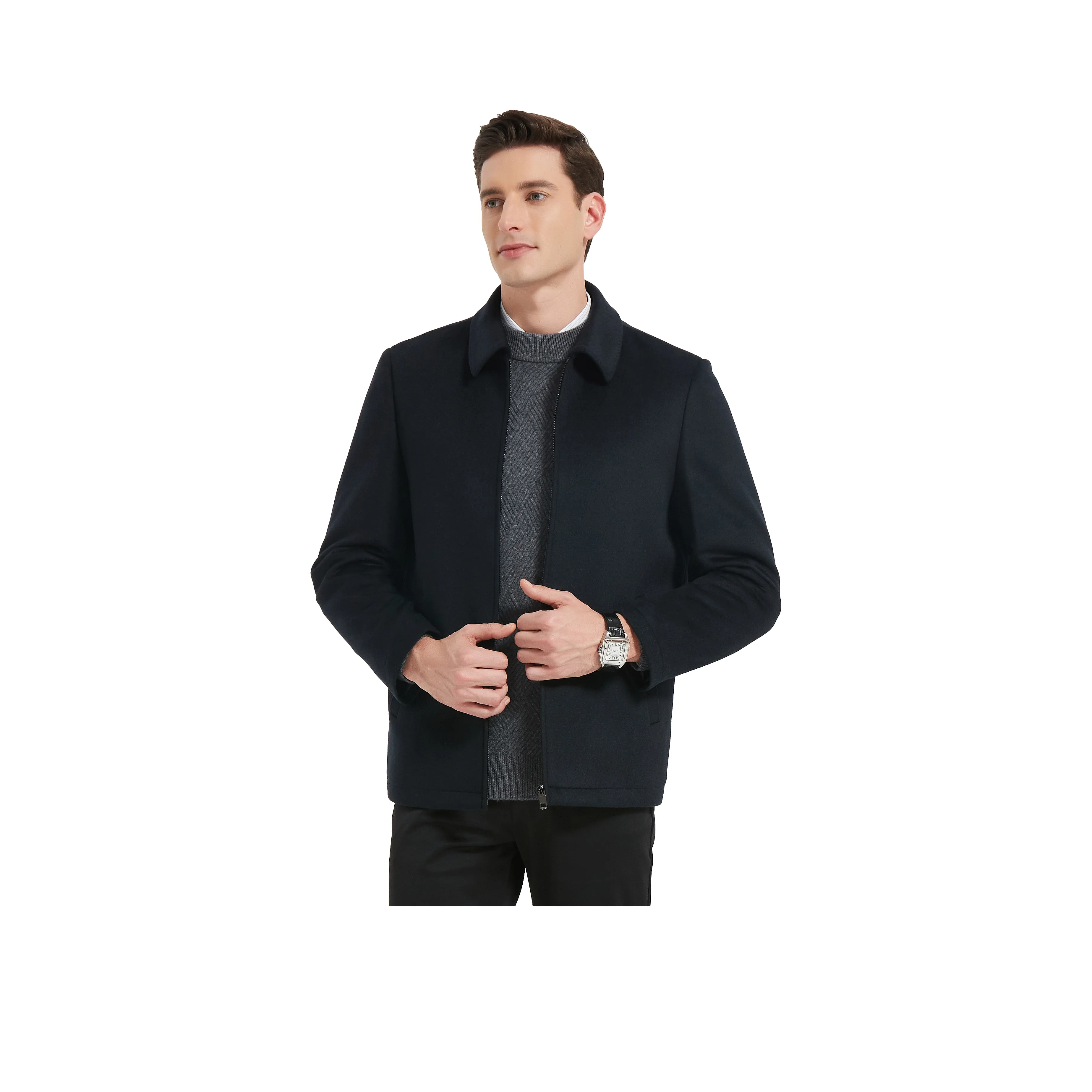 PIERRE CARDIN Темно-синий Мужской Пальто