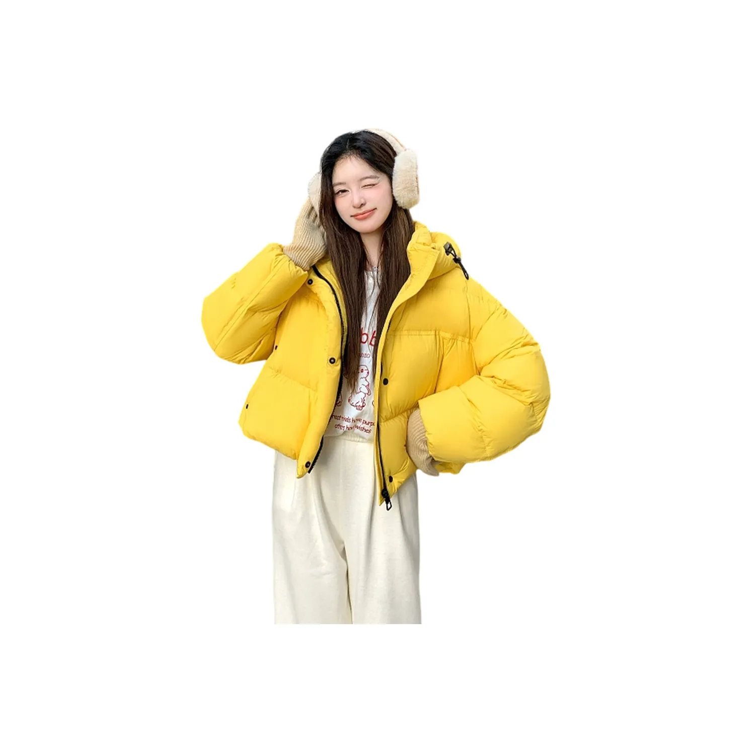 FLIM Жёлтый Женский Пуховик