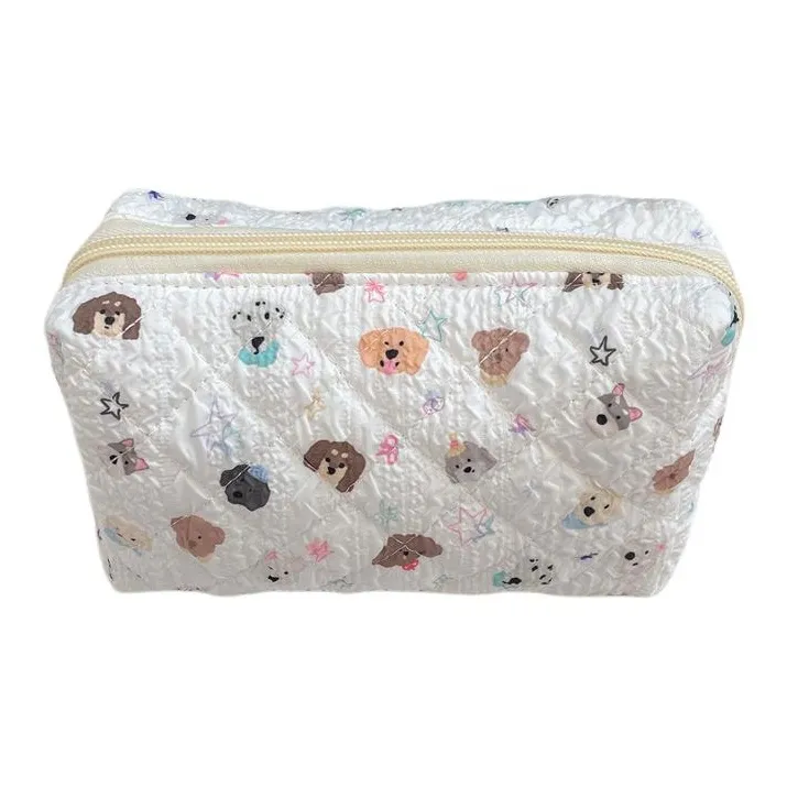 ECOHOME Свежий Лоскутное шитье Ручной работы Девичий Большой объем Милый Хранение Молния Косметички Пылезащитный Однослойный