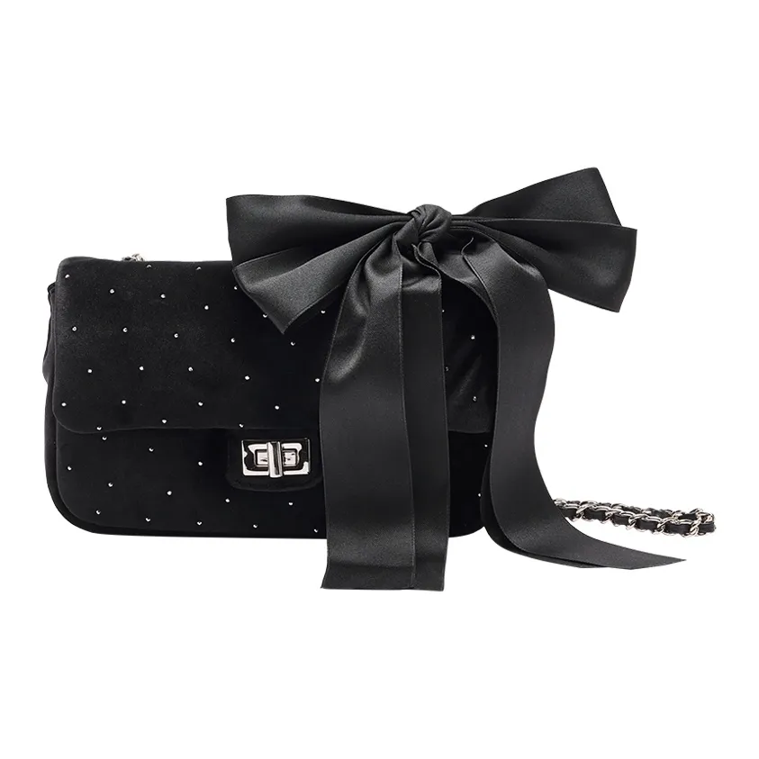 URBAN REVIVO Ткань Сумка через плечо Стандартная Женская Черная