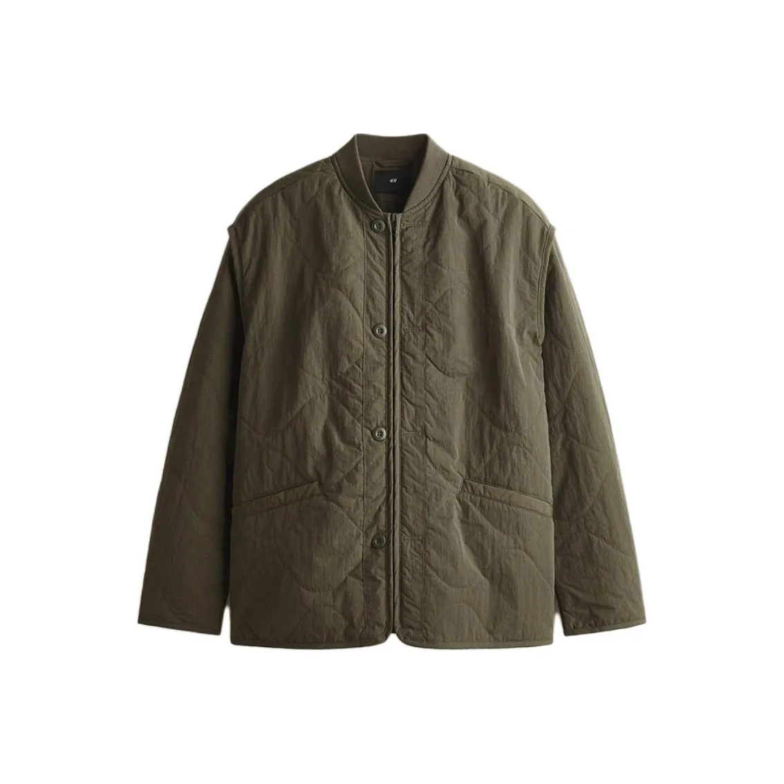 H M Темный хаки зеленый мужской куртки