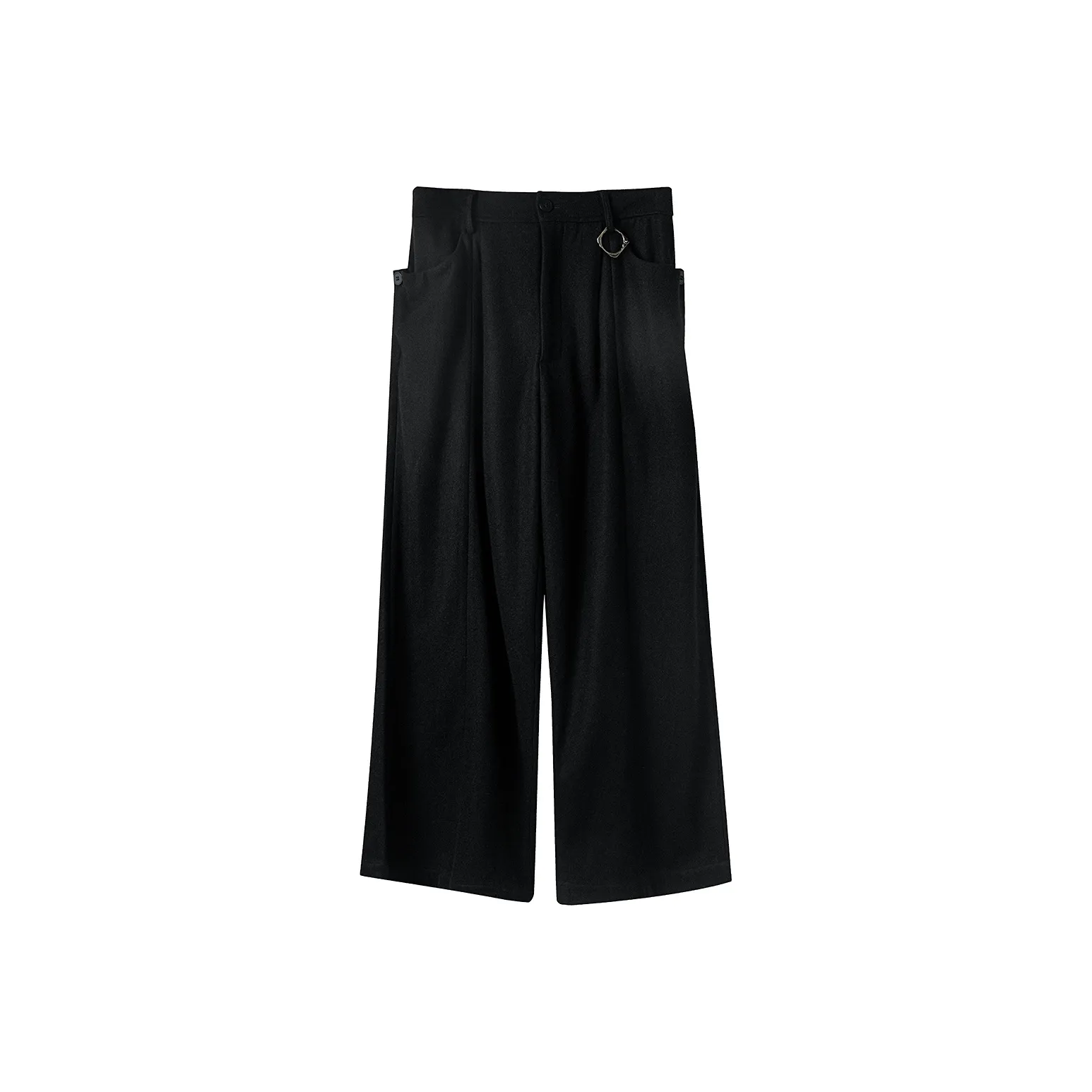 HUANXIANGZHE Брюки Широкие Брюки Унисекс Черный