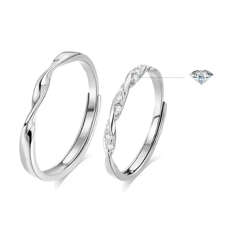 JINHENGXI Alloy Высококачественная серия серебряных колец унисекс