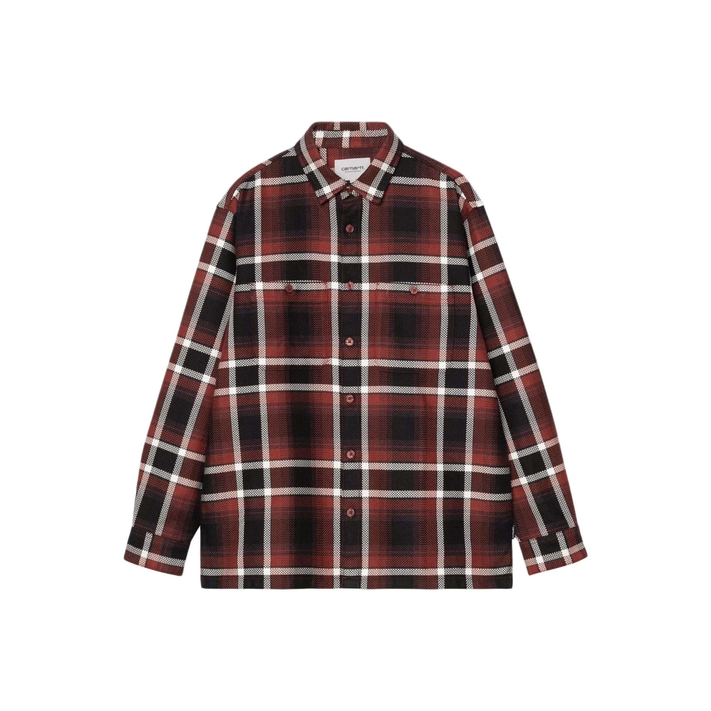 Carhartt WIP Red Men's Shirts Кархарт WIP Красные Мужские Рубашки