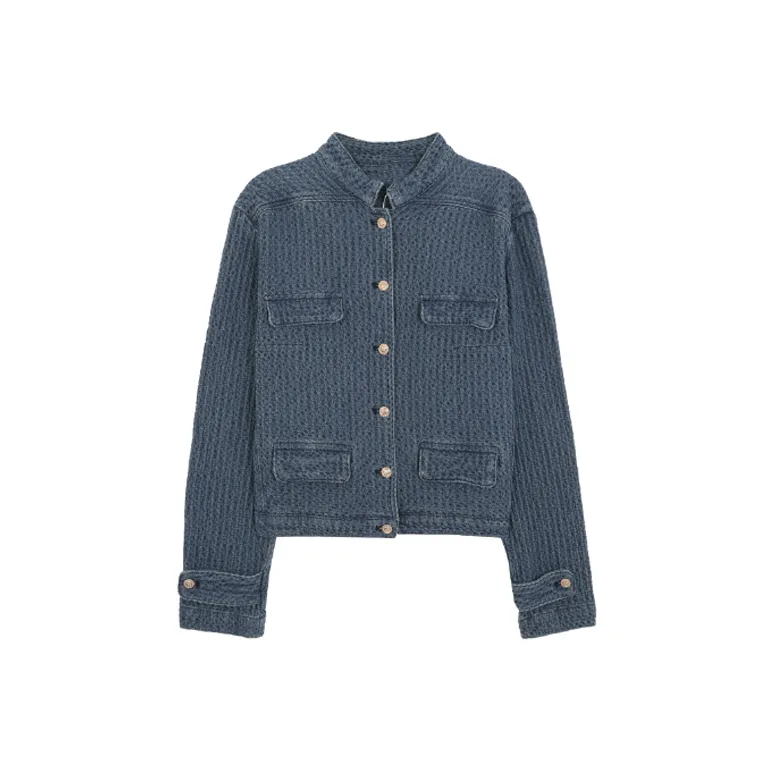 EMDPN Синий Женские Джинсовые Куртки