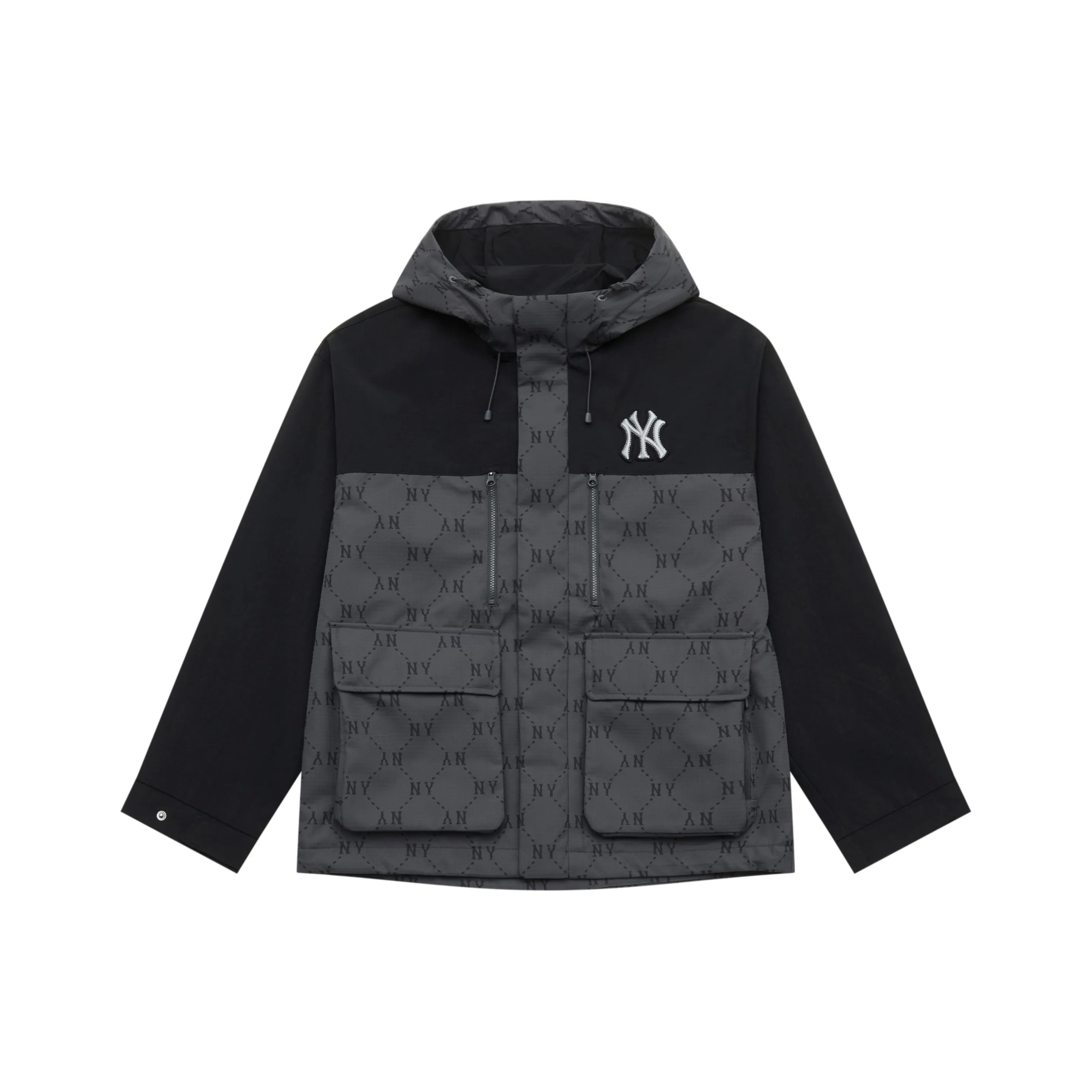 MLB MONOGRAM Коллекция New York Yankees 25FW Куртка Унисекс Стандарт Угольный Серый