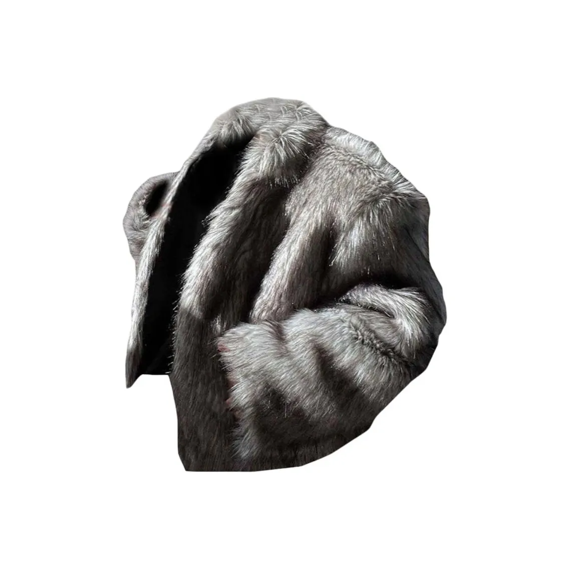 SZSX Мех Серый Унисекс Бархатные куртки