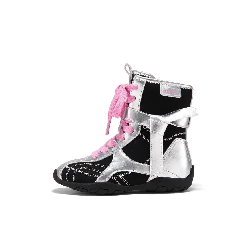 ST SAT Термический Водонепроницаемый Противоскользящий MID Топ Кожаные Ботинки Детские