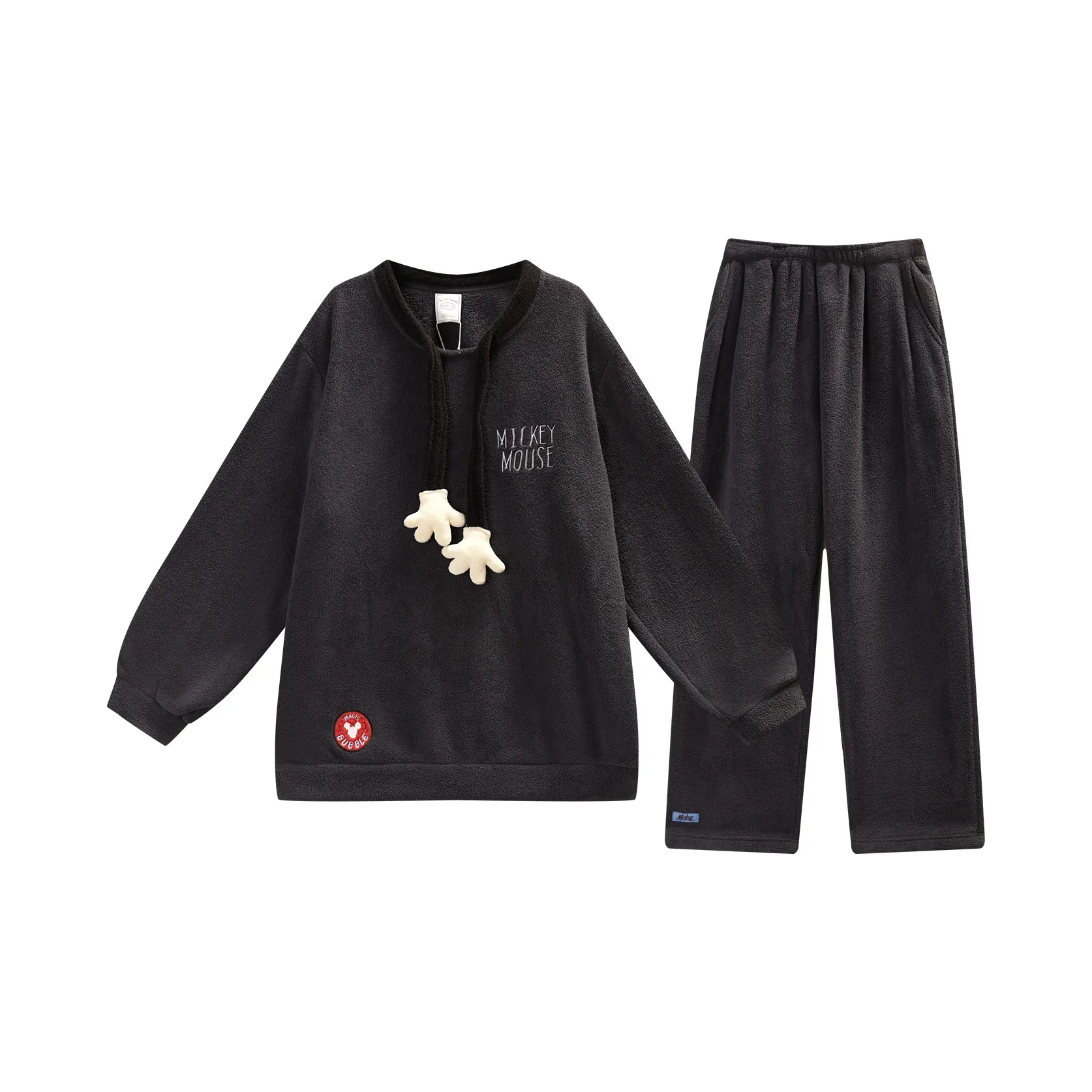 GUKOO x Disney Mickey Пижамный комплект Мужской Медведь Черный