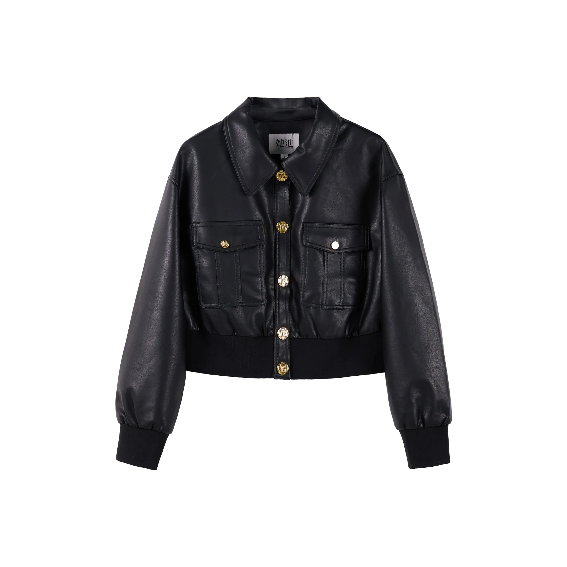 TOUCH Черный Женские Кожаные куртки