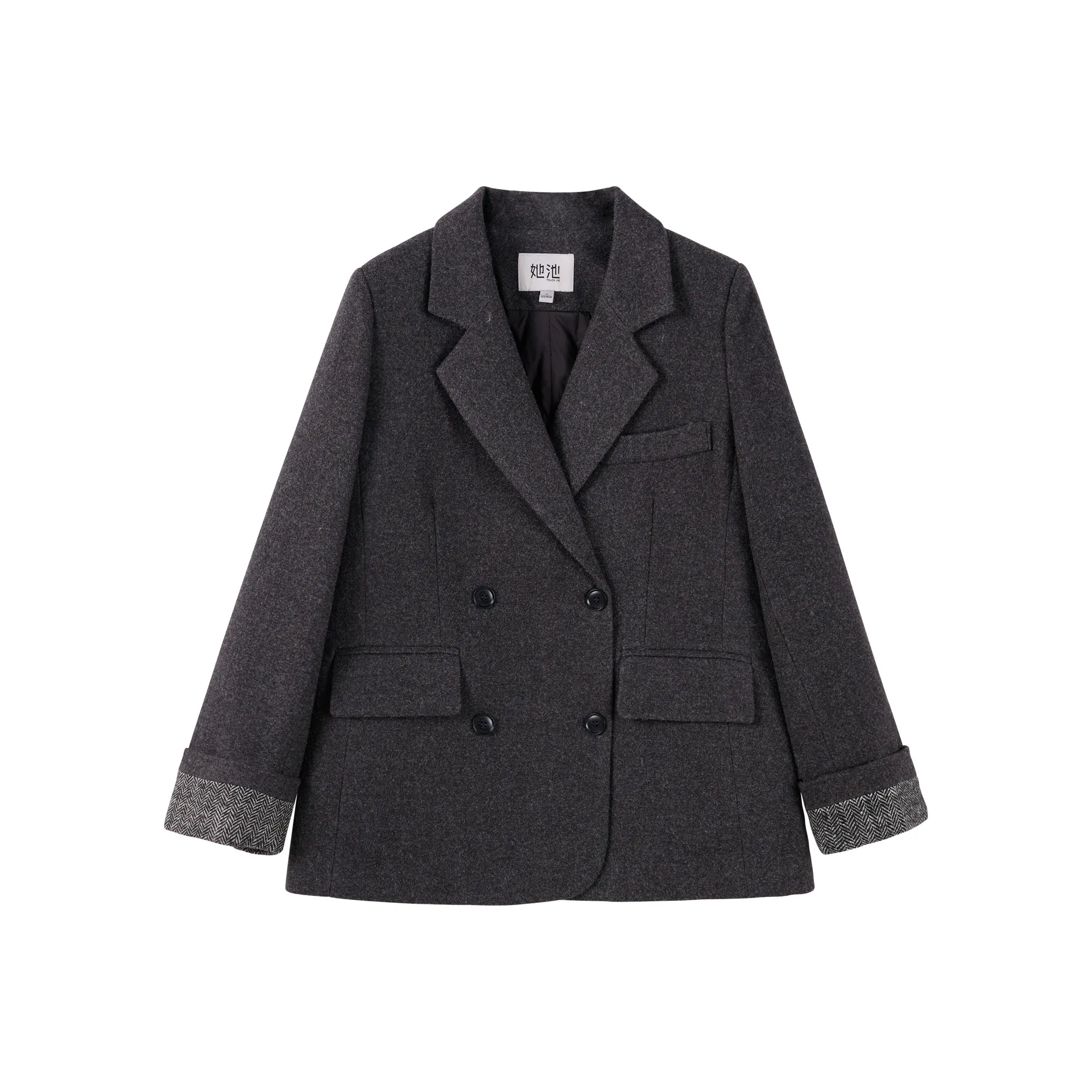 TOUCH Пуховики и зимние пальто Женские Темно-серый