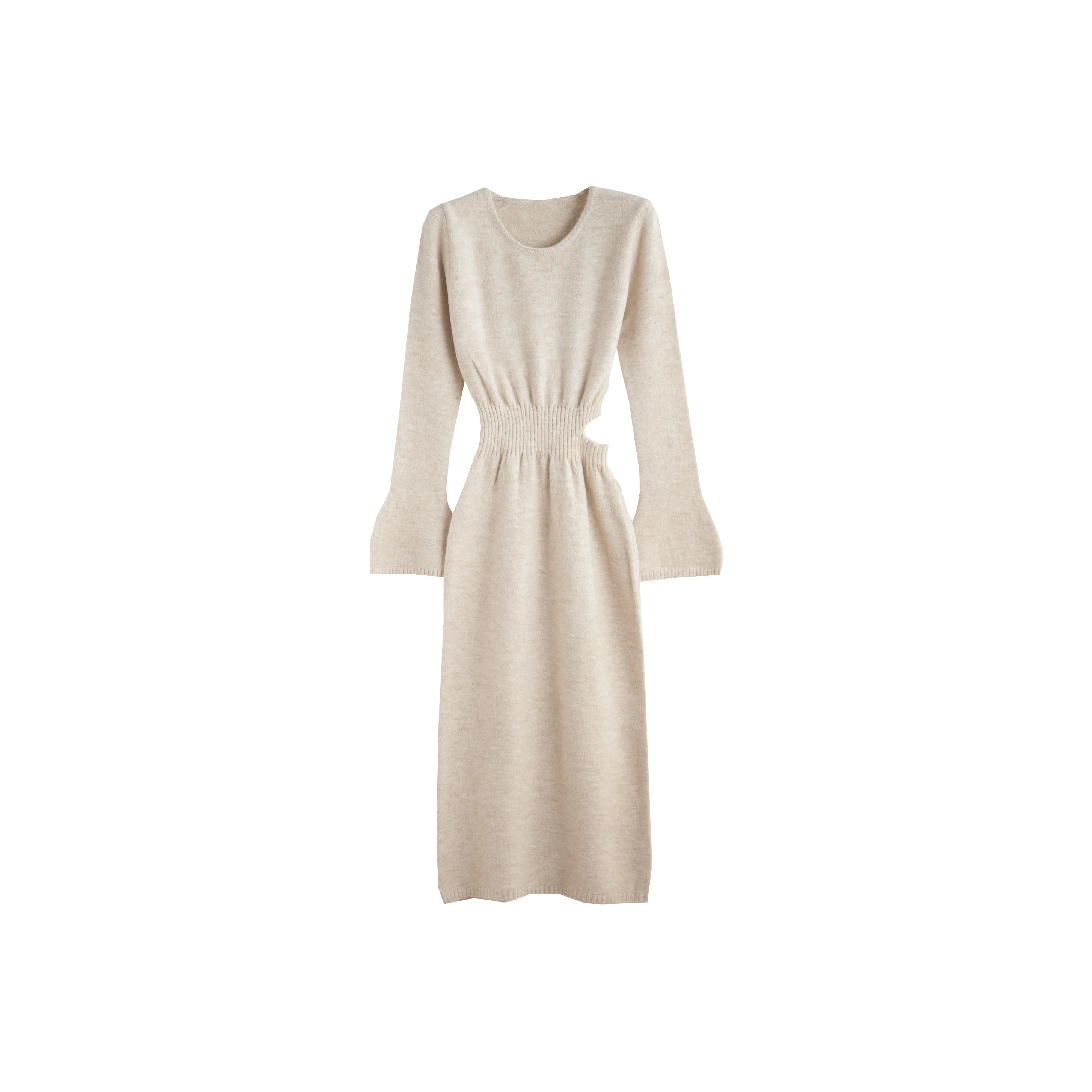 Tonlion Длинное платье с длинными рукавами женское