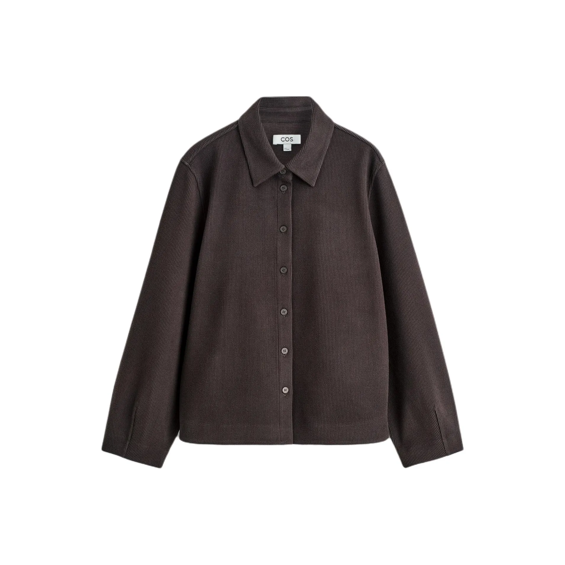 COS Темно-коричневые женские рубашки