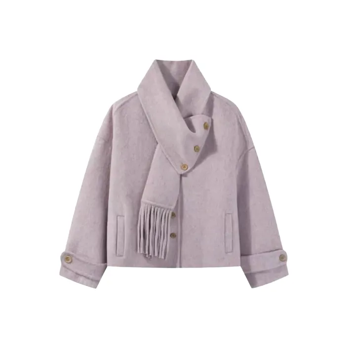 KYKW Фиолетовое Женское Пальто