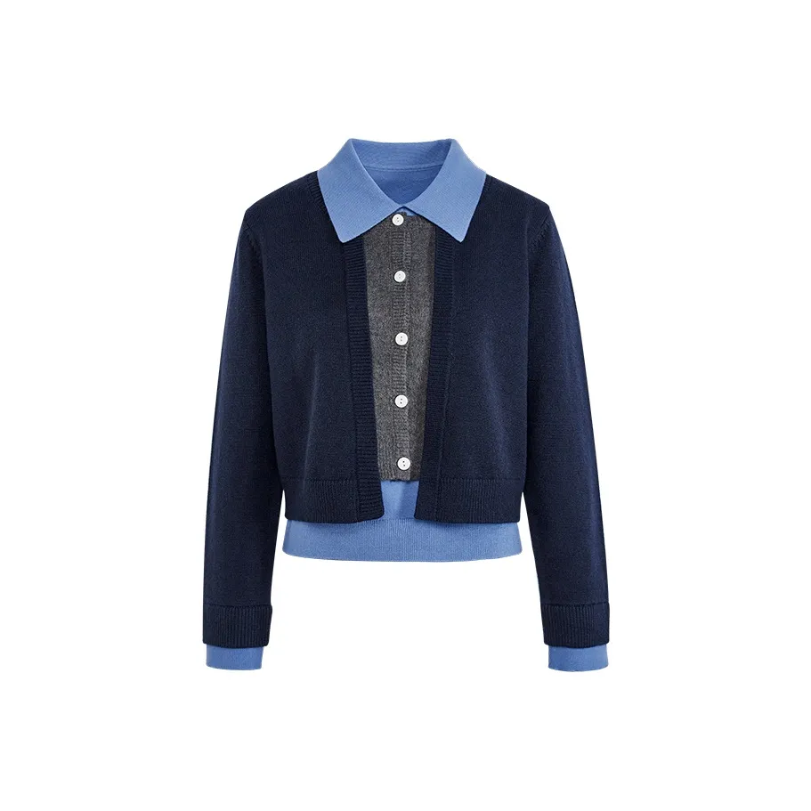 KUOSE Синий Женские Повседневные Костюмы