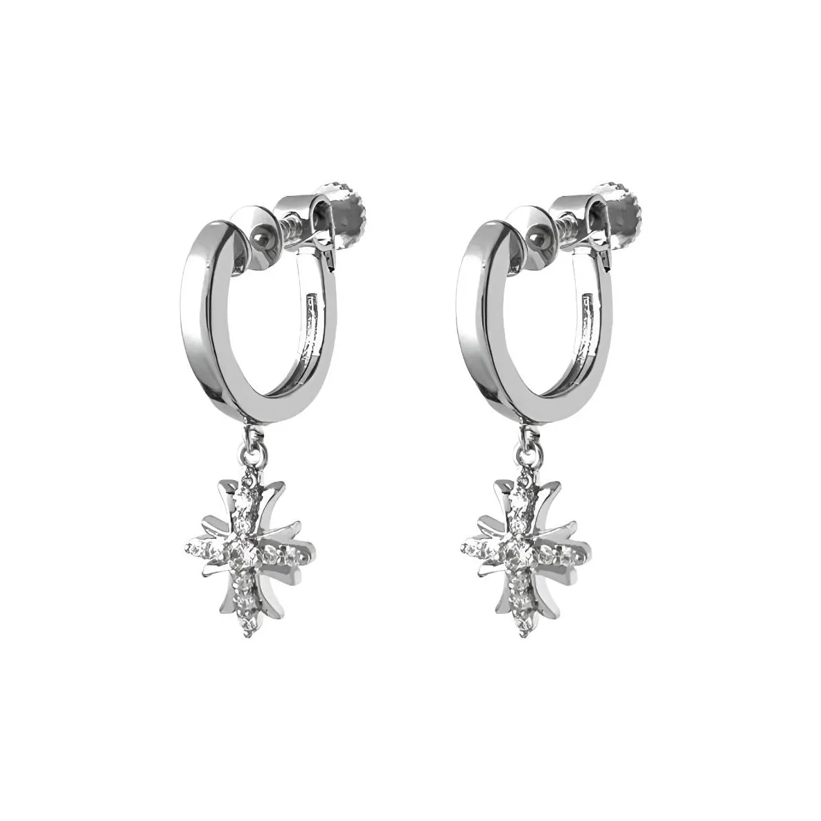 GUDUD Сплав Нижняя заколка On Серьги Унисекс