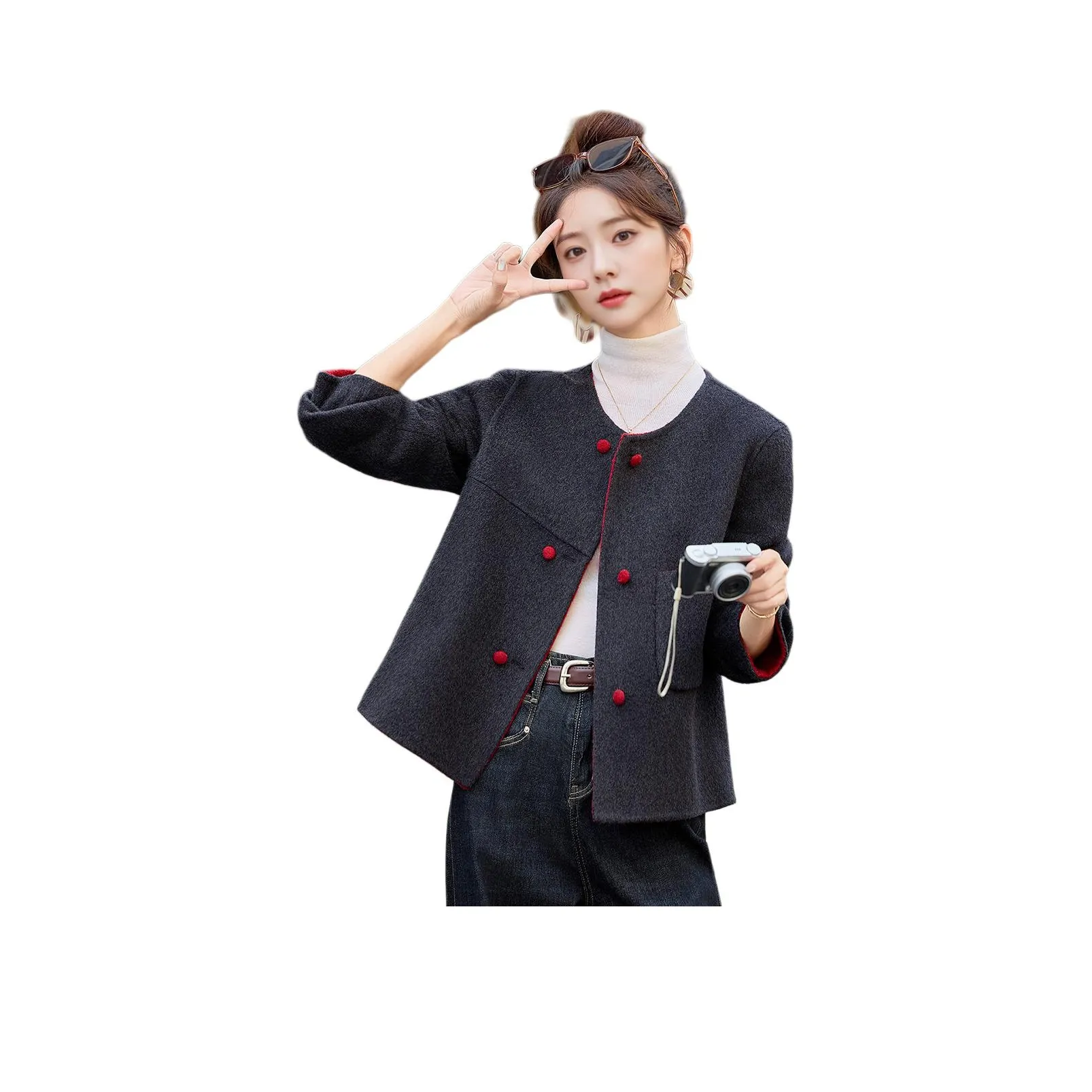 Fele.d Женские Короткие Пальто