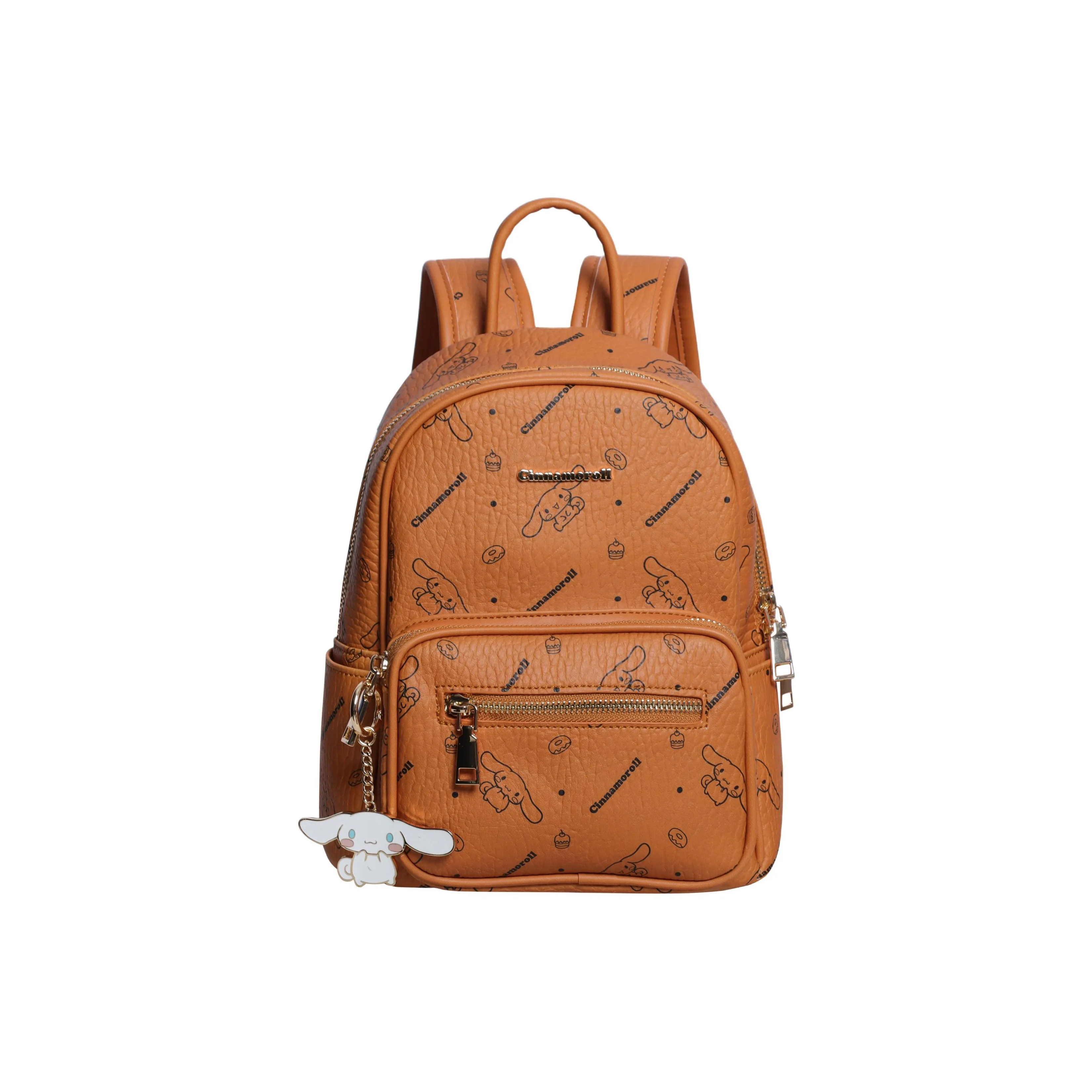 Sanrio Синтетическая кожа Рюкзак Женские Коричневый Черный