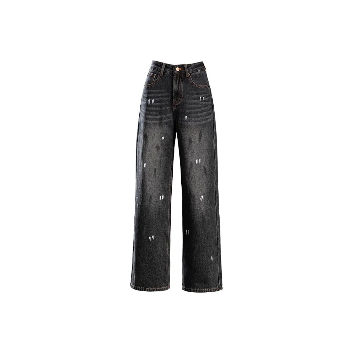 NINIUWOKU Черные джинсы с флисовой подкладкой для женщин