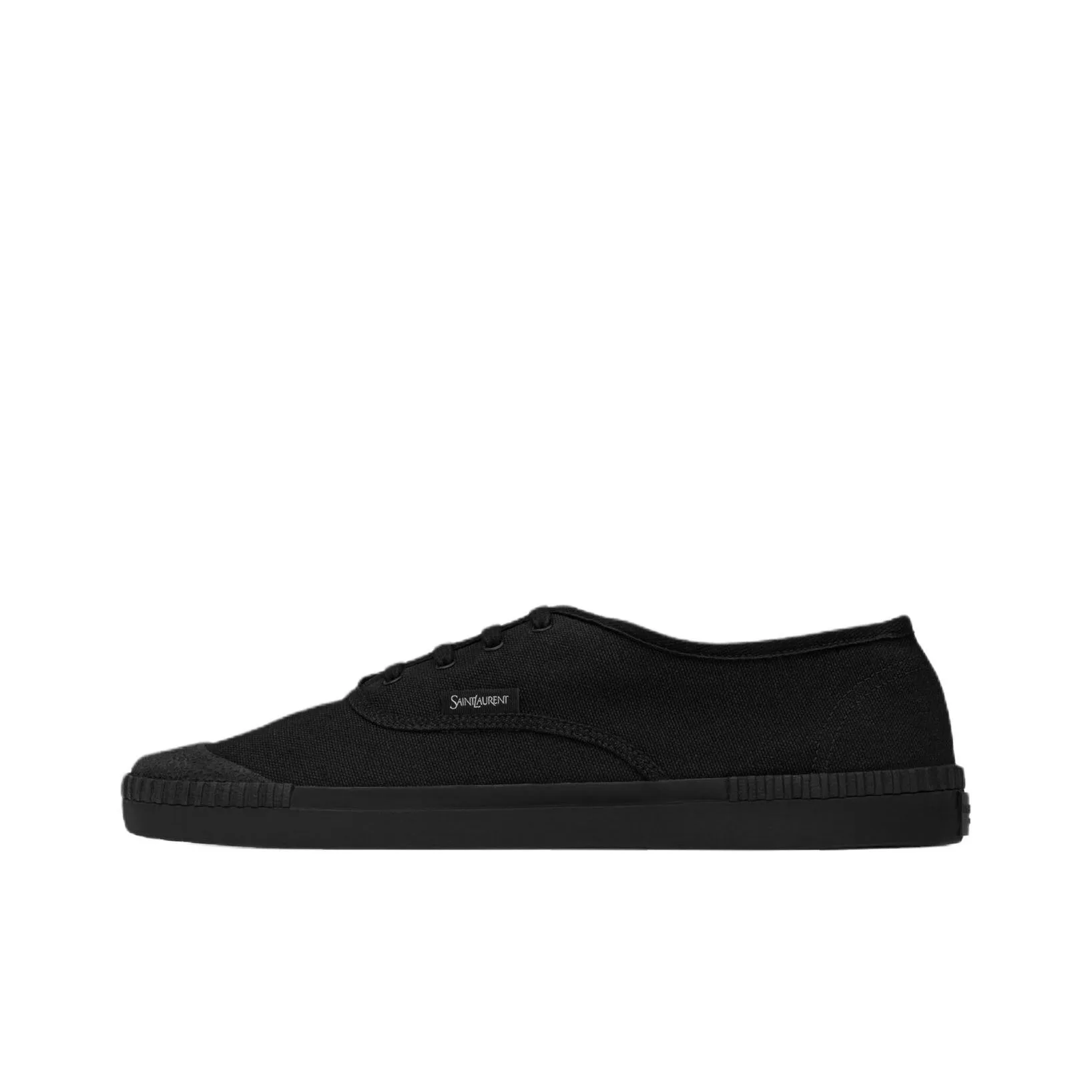 SAINT LAURENT Canvas Shoes Men Low Top Black