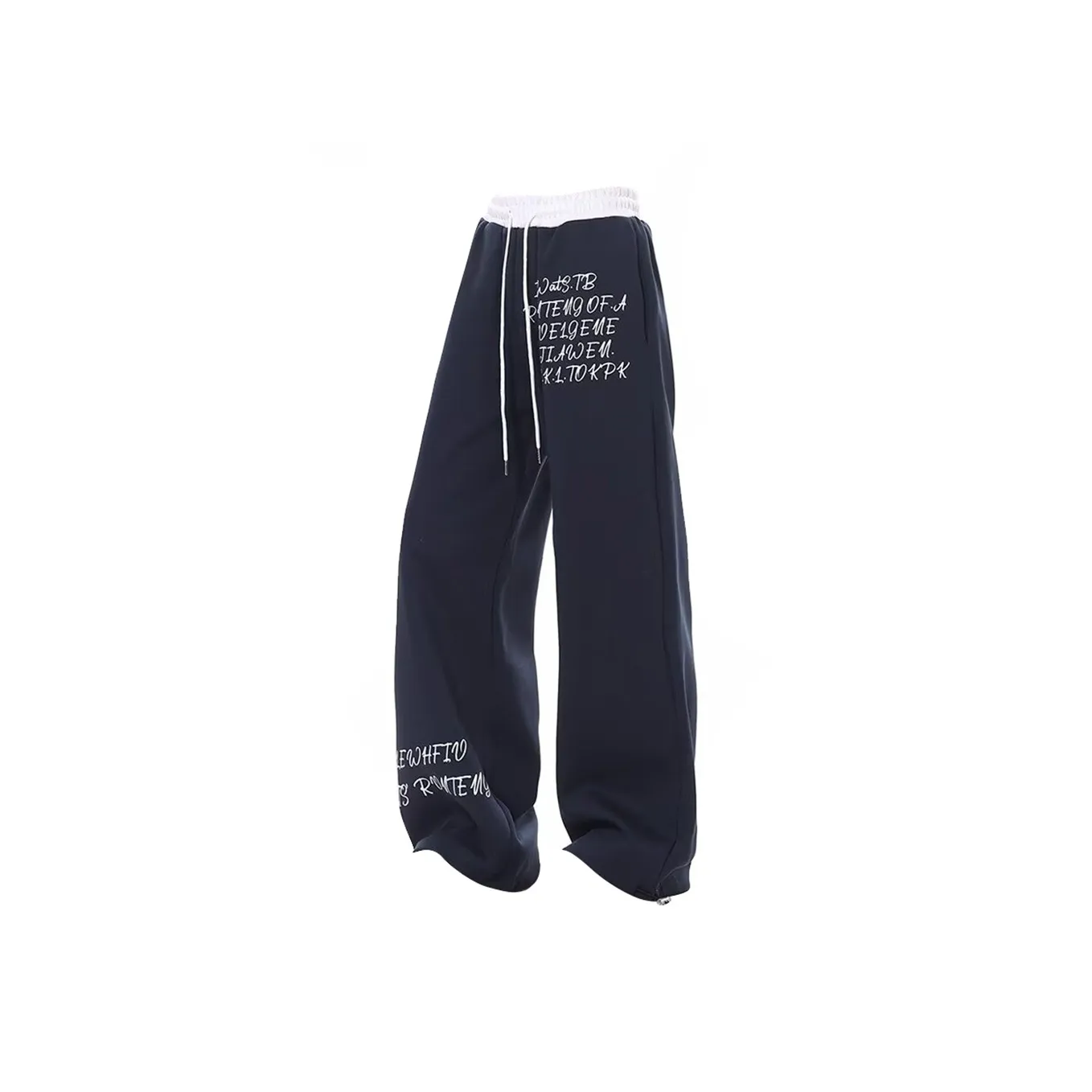 PISYPOX Темно-синие унисекс повседневные штаны