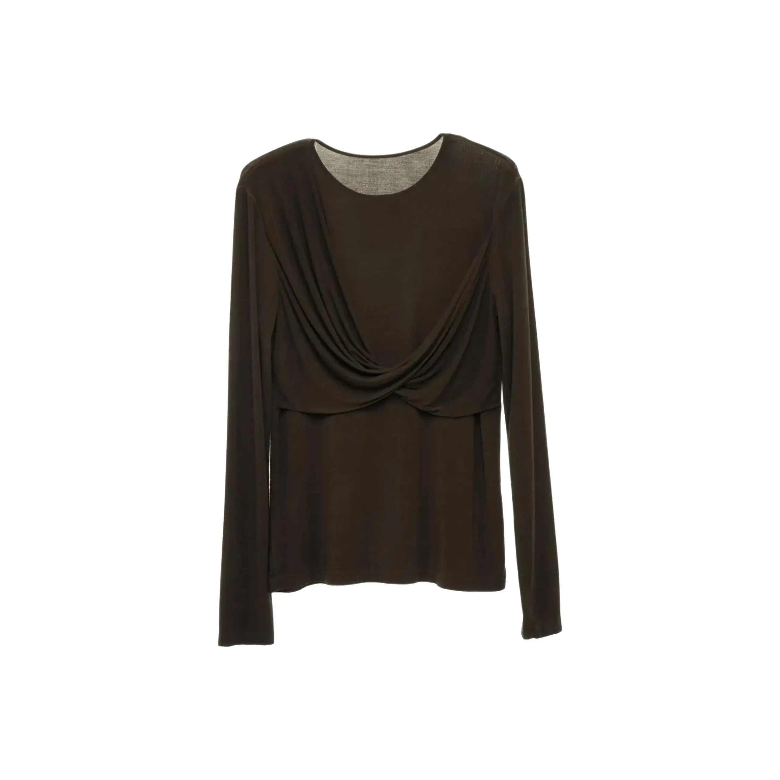 UMA WANG Коричневый Женские T-рубашки