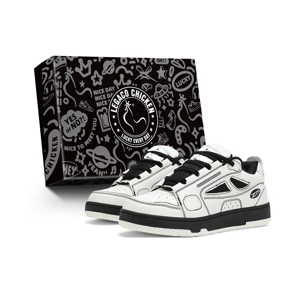 Legaco Chicken Шокабойеры Устойчивые к износу Противоскользящие Низкие Кроссовки для скейтбординга Унисекс