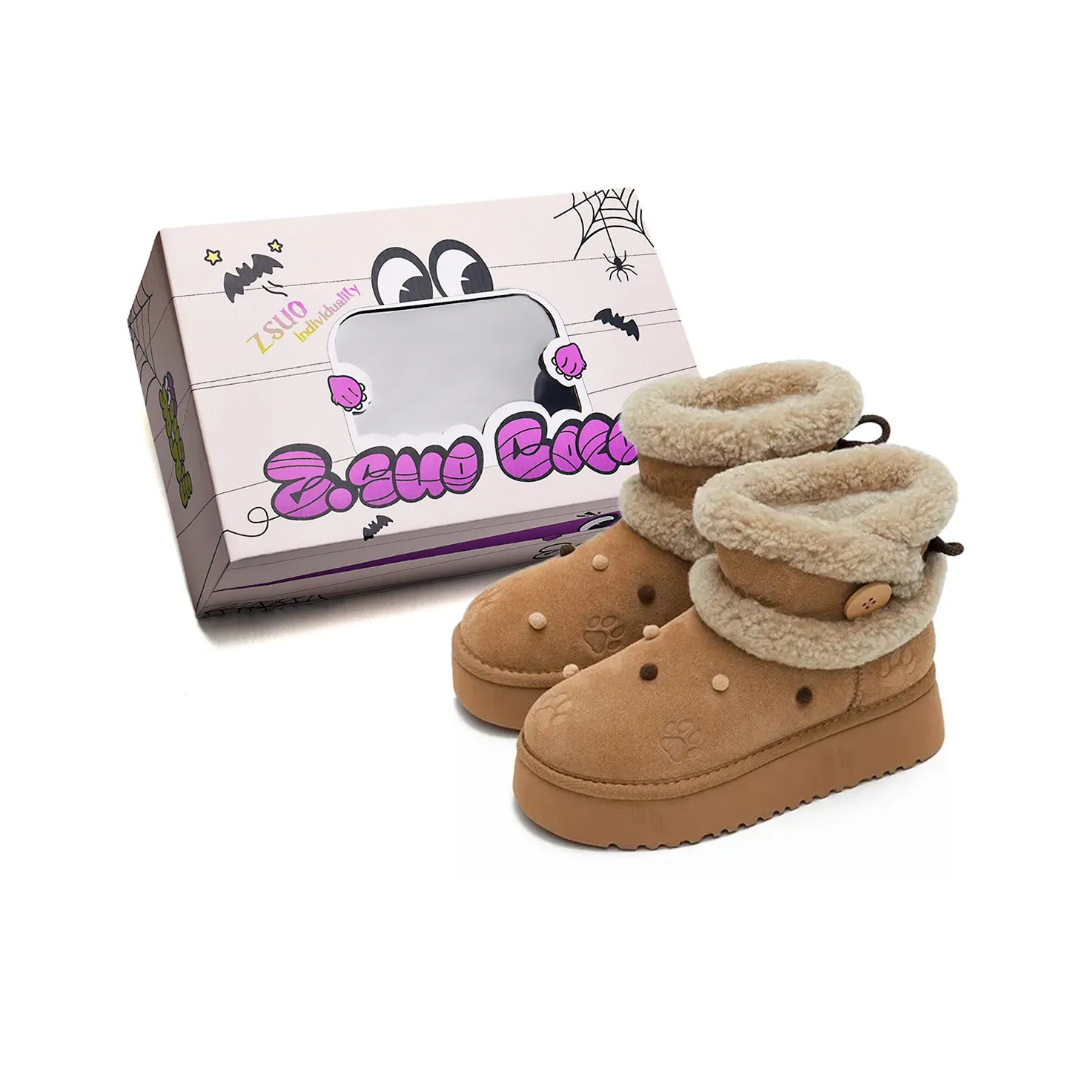 Z.SUO Теплоизоляционное покрытие Рекомендуемая высота Носки Crew Сноубутсы Женские