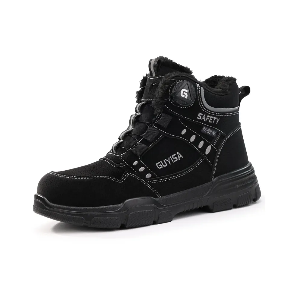 GUYISA Защитная обувь унисекс черного цвета