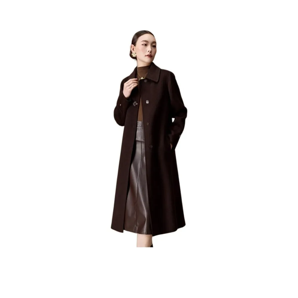 MEILANNI Темный шоколад Кофе Женское пальто