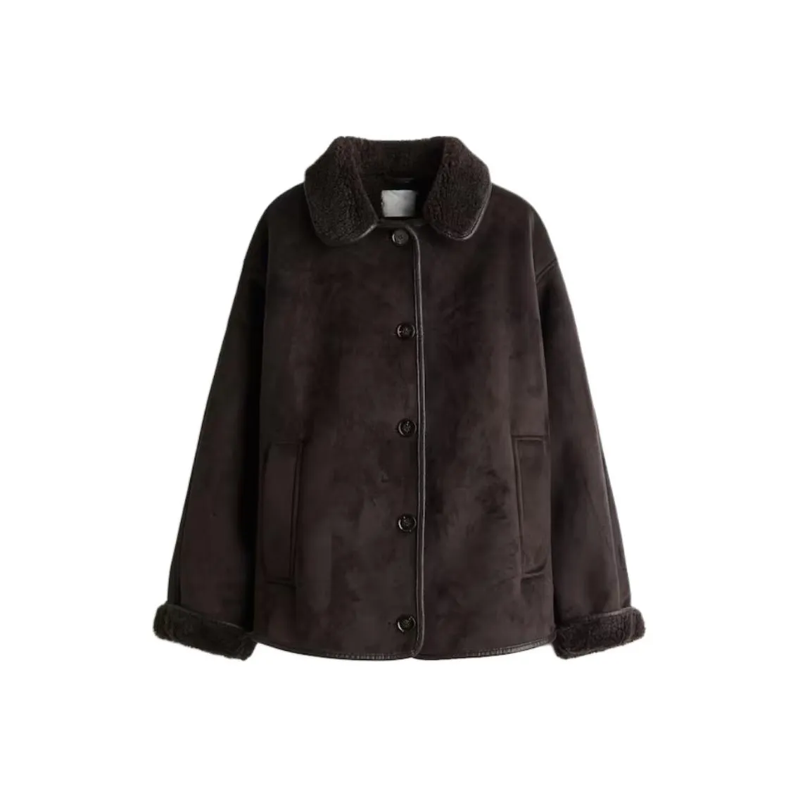 H M Темно-коричневые женские куртки