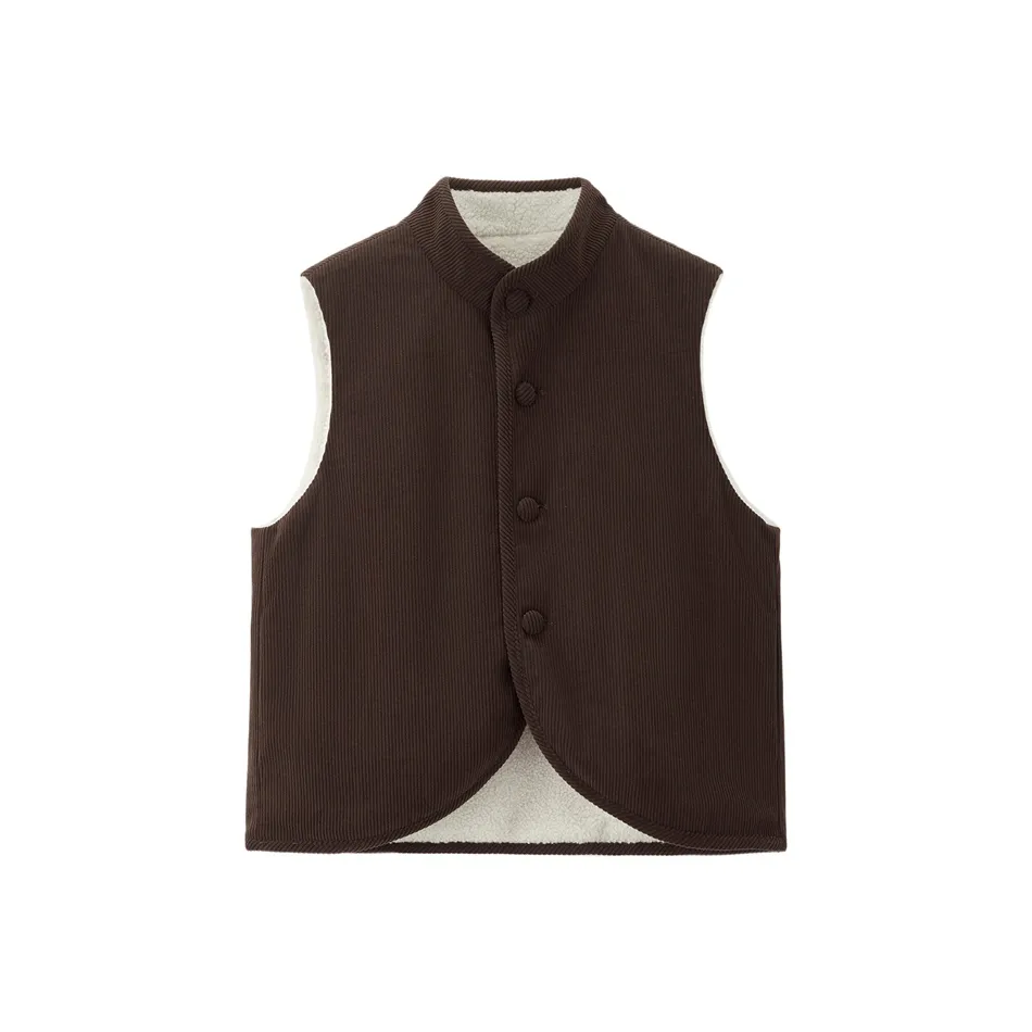 Giordano 08 Кремовый Абрикос Винтажный Коричневый Женские Жилеты