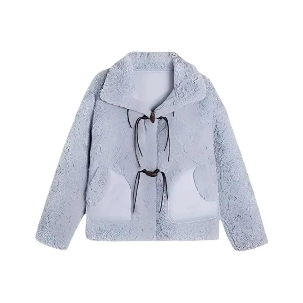 SNZX Синий [One Piece с флисовой подкладкой] Женские меховые изделия