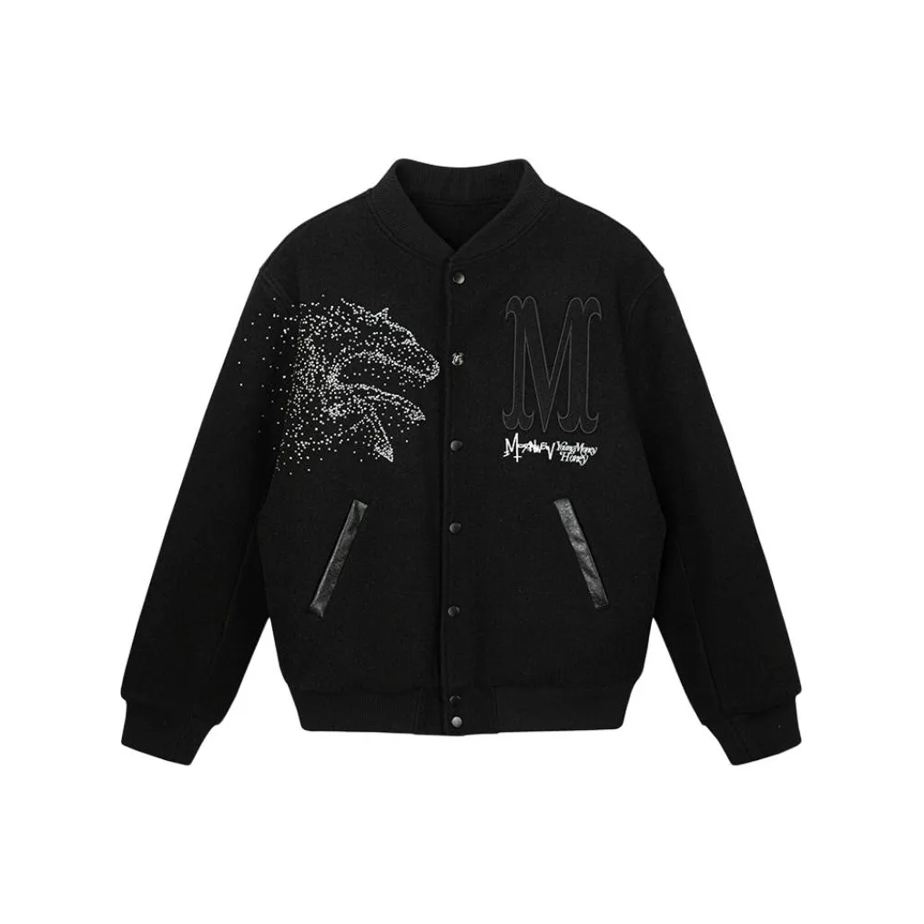 MOONWAV Бейсбольная куртка Пальто Унисекс