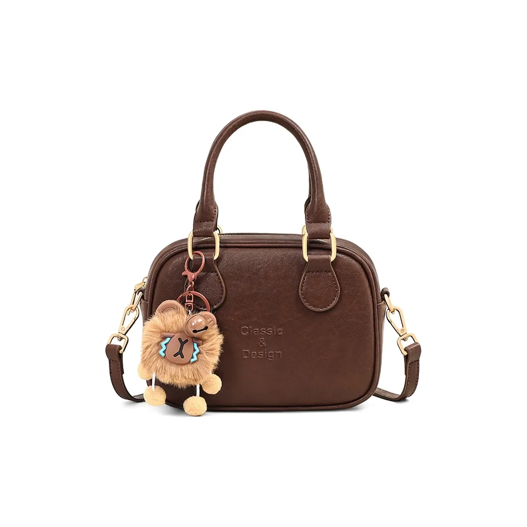 VINEY Коровья кожа Сумка Обычный Женские Кофе