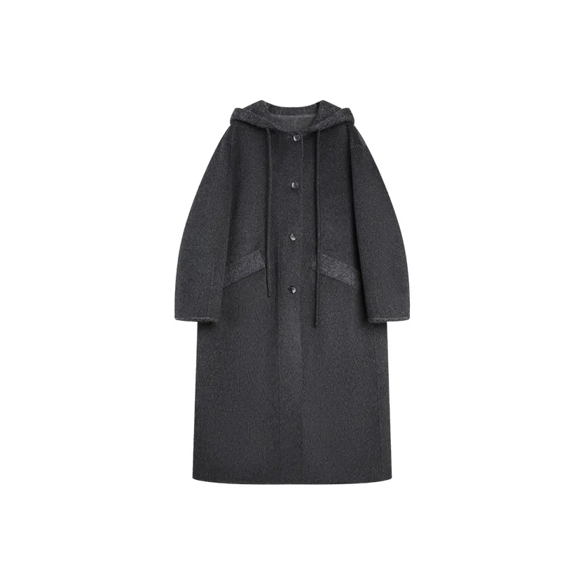 ELLE Средне-серый Женское Пальто