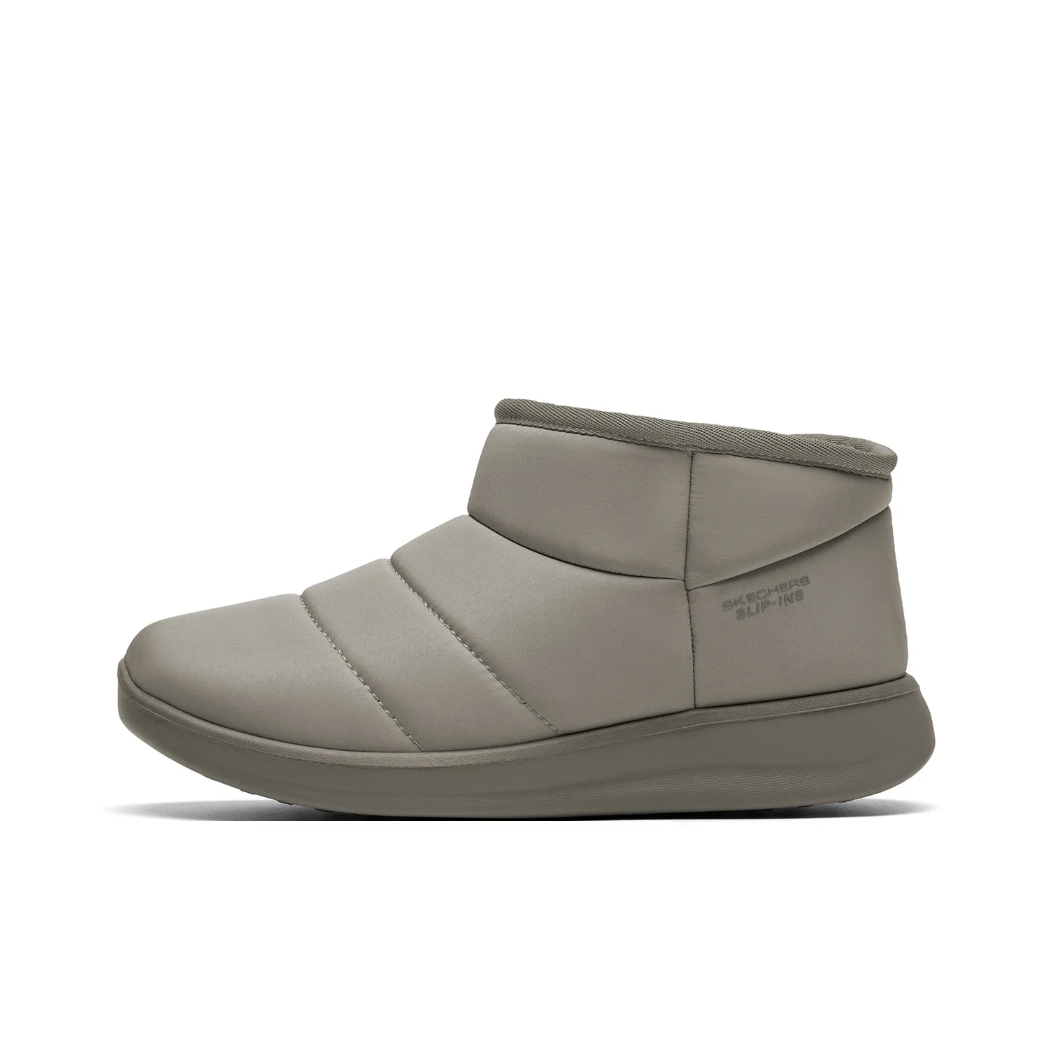 Skechers Slip ins Термический Водонепроницаемый Устойчивый к истиранию Противоскользящий Короткий Снегокат Женские Тауповый